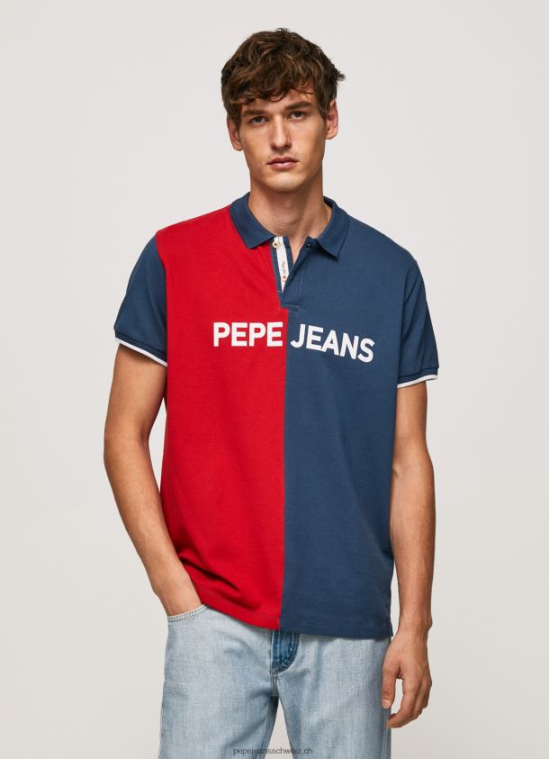 Piqué-Poloshirt mit Farbblöcken Männer Pepe Jeans Jarman 84XH6T1082