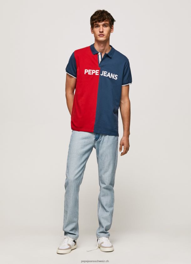 Piqué-Poloshirt mit Farbblöcken Männer Pepe Jeans Jarman 84XH6T1082