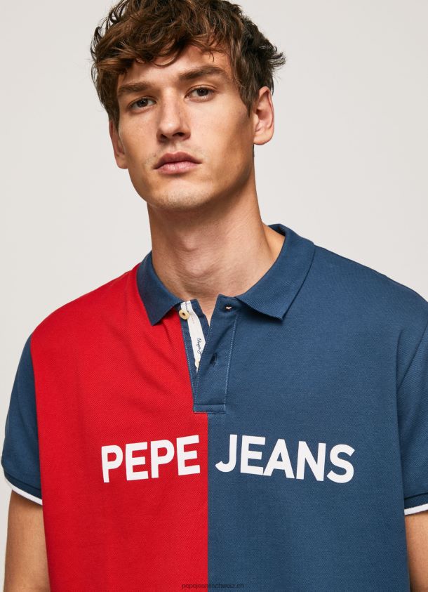 Piqué-Poloshirt mit Farbblöcken Männer Pepe Jeans Jarman 84XH6T1082