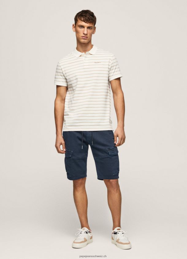 Poloshirt mit gestreiftem Aufdruck Männer Pepe Jeans nicht-gerade weiss 84XH6T1092