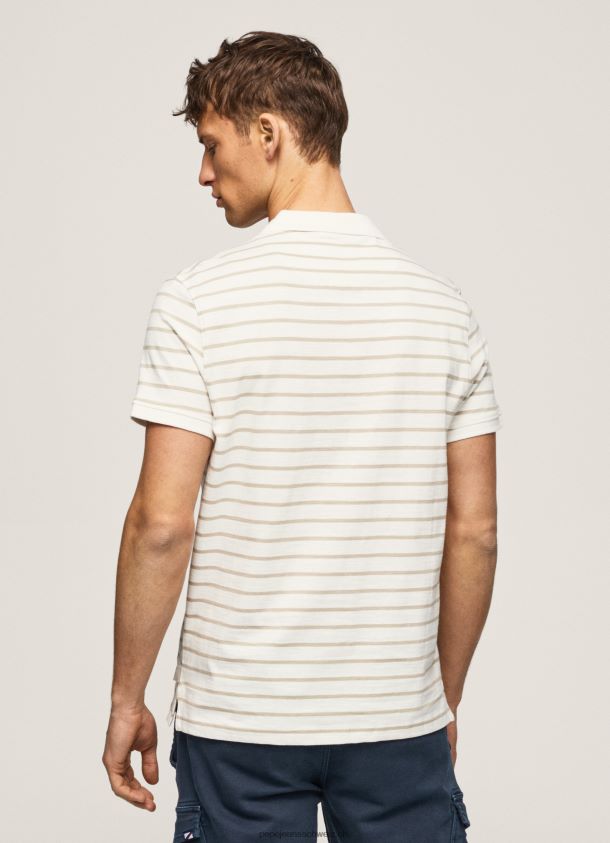 Poloshirt mit gestreiftem Aufdruck Männer Pepe Jeans nicht-gerade weiss 84XH6T1092