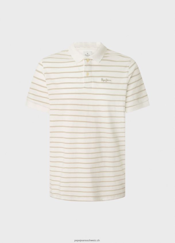 Poloshirt mit gestreiftem Aufdruck Männer Pepe Jeans nicht-gerade weiss 84XH6T1092