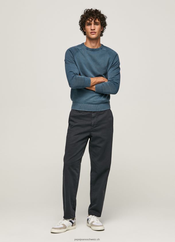 Baumwolljersey mit rundem Kragen Männer Pepe Jeans Jarman 84XH6T864