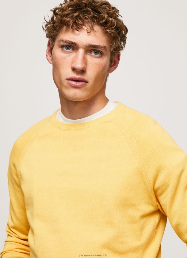 Baumwolljersey mit rundem Kragen Männer Pepe Jeans scheinen 84XH6T862