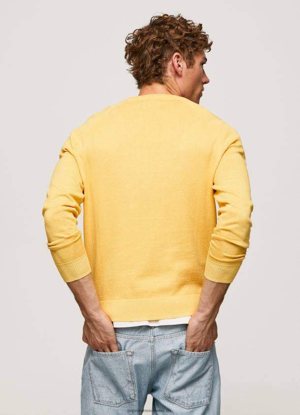 Baumwolljersey mit rundem Kragen Männer Pepe Jeans scheinen 84XH6T862