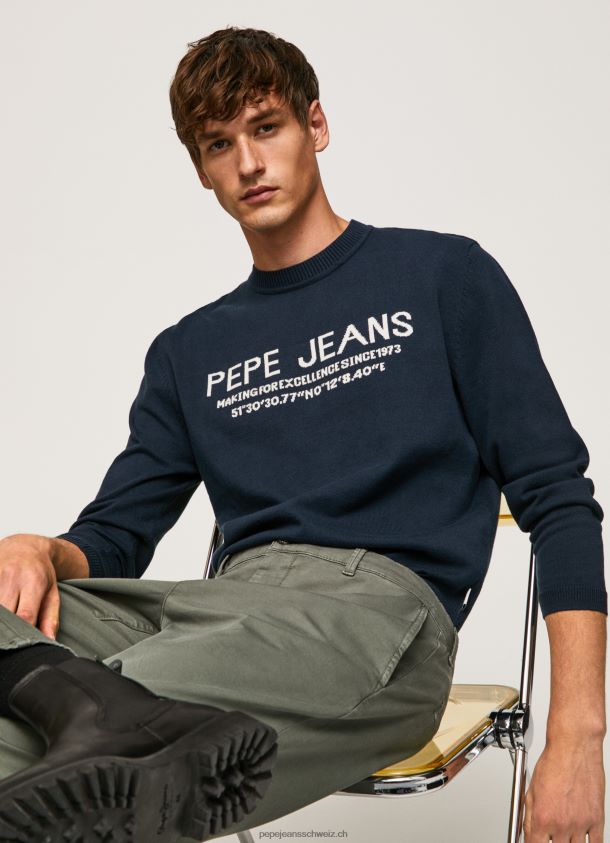Pluton-Jersey mit abgerundetem Kragen Männer Pepe Jeans dulwich 84XH6T850