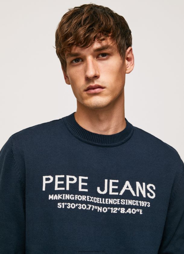 Pluton-Jersey mit abgerundetem Kragen Männer Pepe Jeans dulwich 84XH6T850