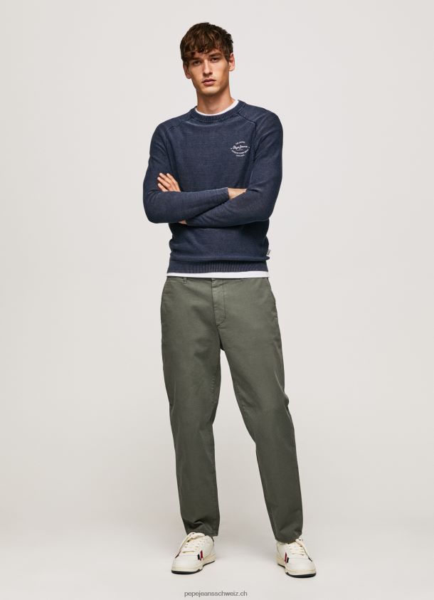 Wählen Sie Rundhals-Jersey Männer Pepe Jeans Indigo 84XH6T858