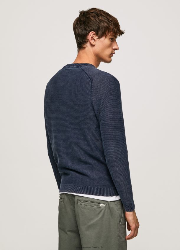 Wählen Sie Rundhals-Jersey Männer Pepe Jeans Indigo 84XH6T858