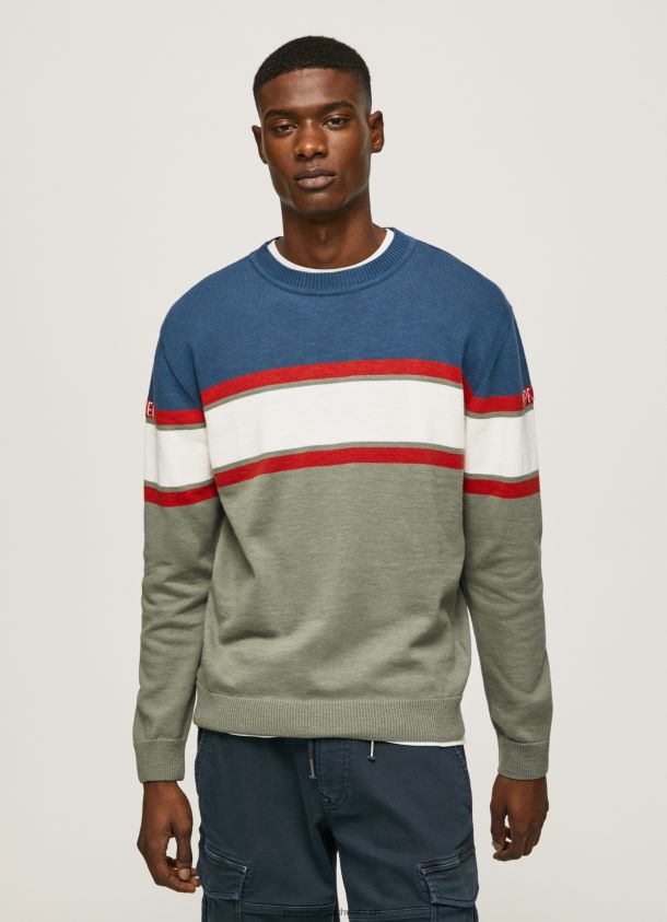 gestreifter Baumwolljersey Männer Pepe Jeans Gießen 84XH6T849