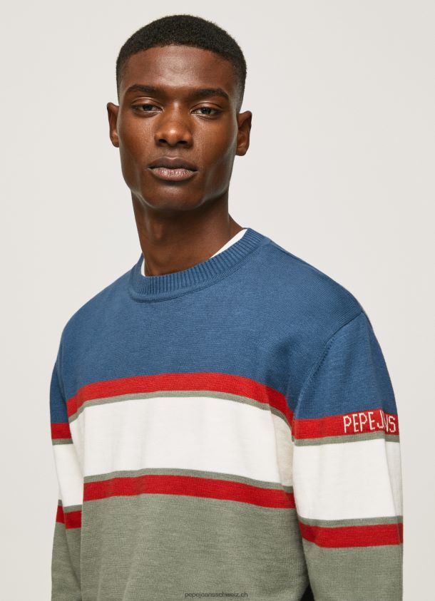 gestreifter Baumwolljersey Männer Pepe Jeans Gießen 84XH6T849