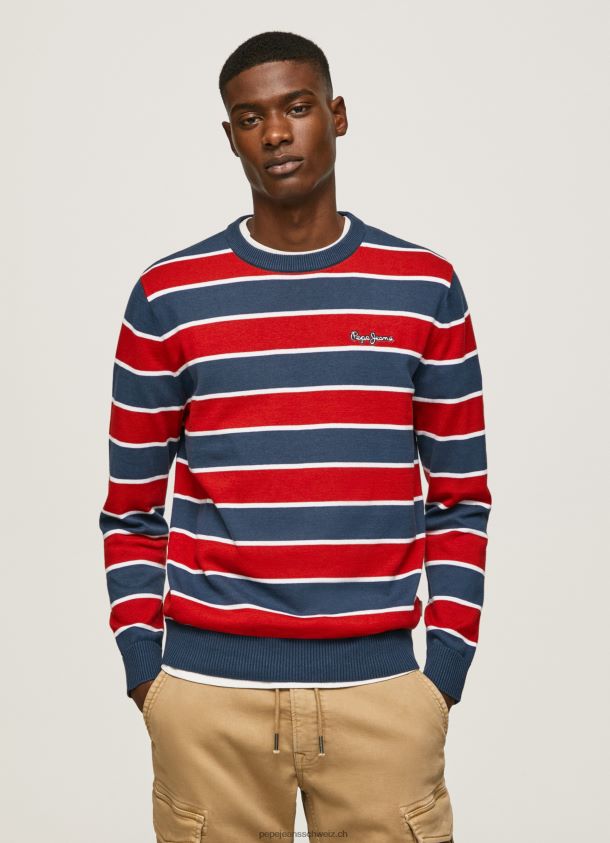 gestreifter Baumwolljersey Männer Pepe Jeans multi 84XH6T861