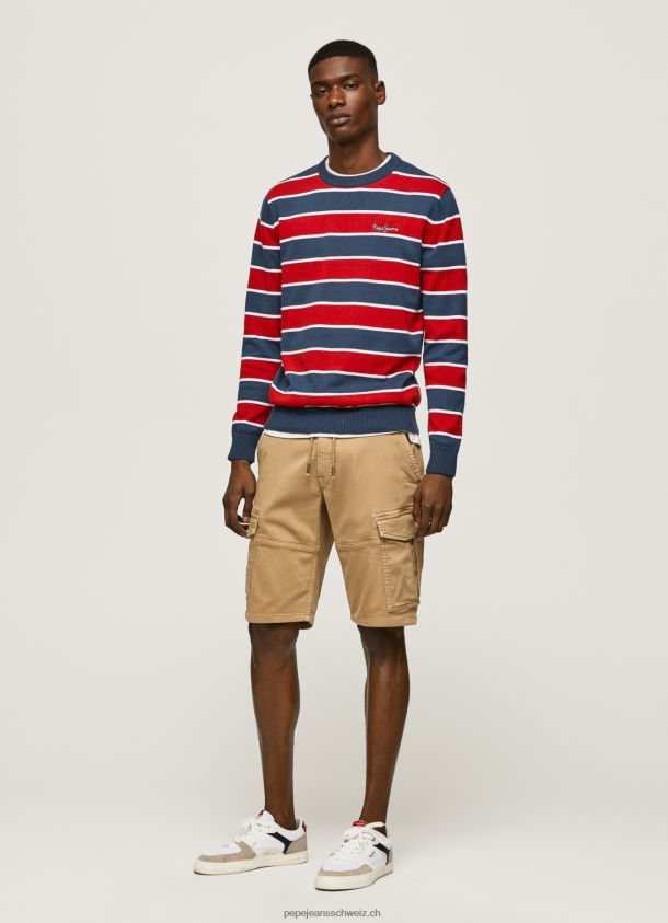 gestreifter Baumwolljersey Männer Pepe Jeans multi 84XH6T861