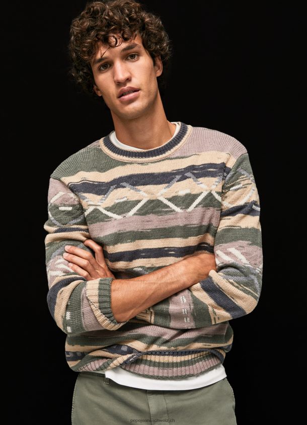 gestreifter Rundhals-Jersey Männer Pepe Jeans multi 84XH6T857