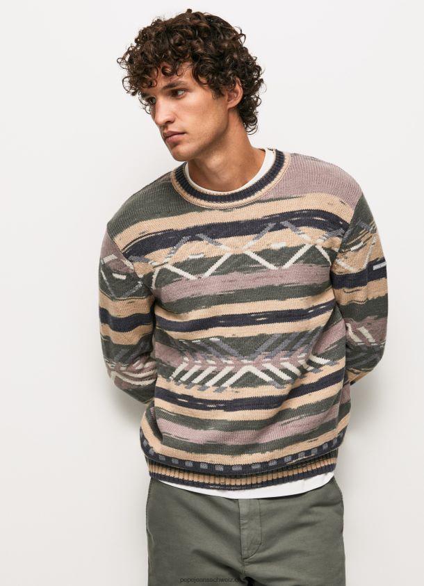 gestreifter Rundhals-Jersey Männer Pepe Jeans multi 84XH6T857