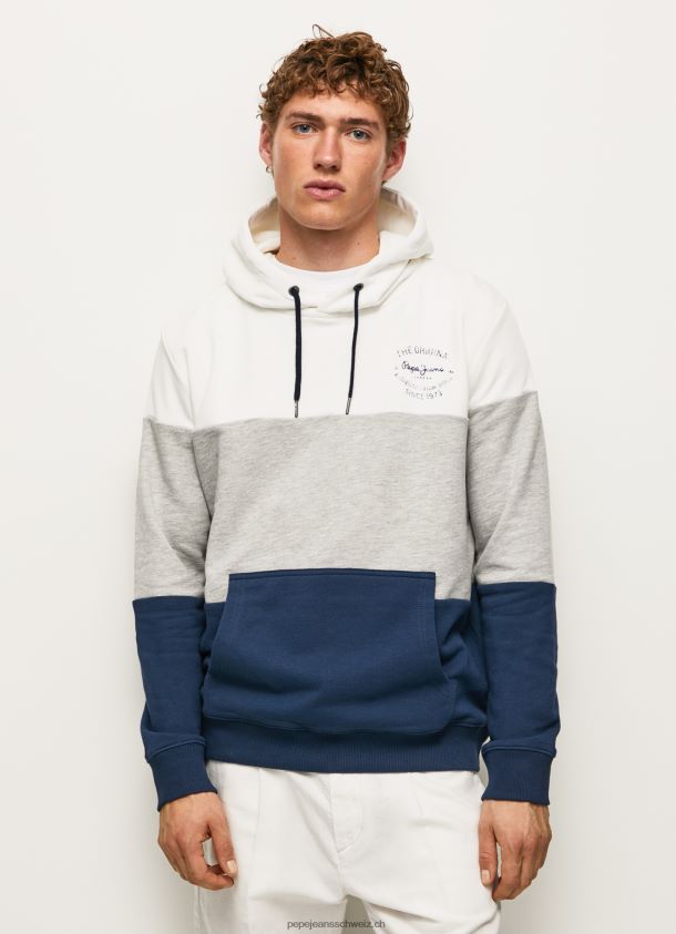 Baumwoll-Pullover mit Farbblöcken Männer Pepe Jeans Jarman 84XH6T871