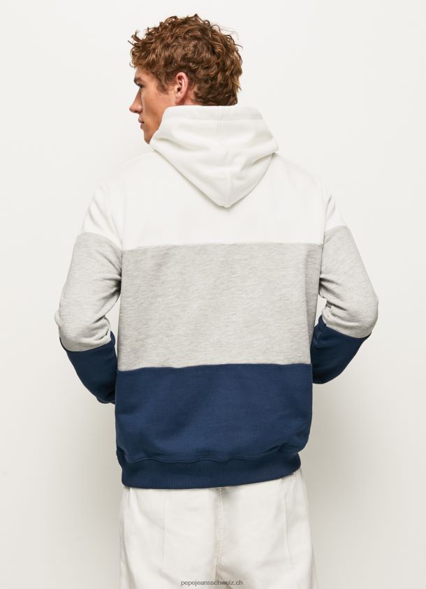 Baumwoll-Pullover mit Farbblöcken Männer Pepe Jeans Jarman 84XH6T871