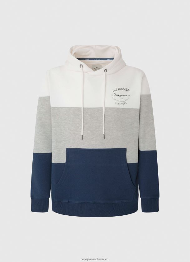 Baumwoll-Pullover mit Farbblöcken Männer Pepe Jeans Jarman 84XH6T871