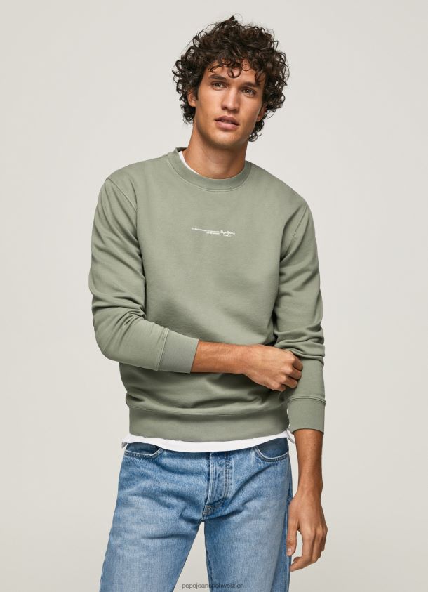 Baumwoll-Sweatshirt mit Logo-Print Männer Pepe Jeans Gießen 84XH6T908