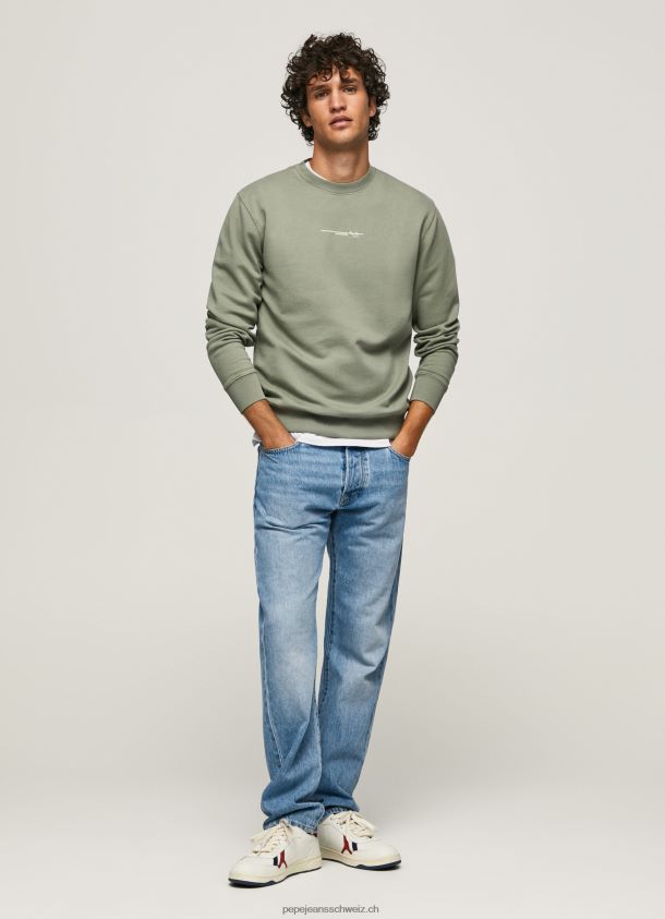 Baumwoll-Sweatshirt mit Logo-Print Männer Pepe Jeans Gießen 84XH6T908