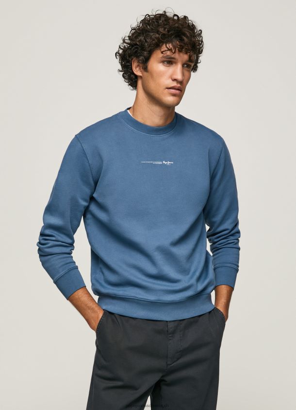 Baumwoll-Sweatshirt mit Logo-Print Männer Pepe Jeans Jarman 84XH6T907