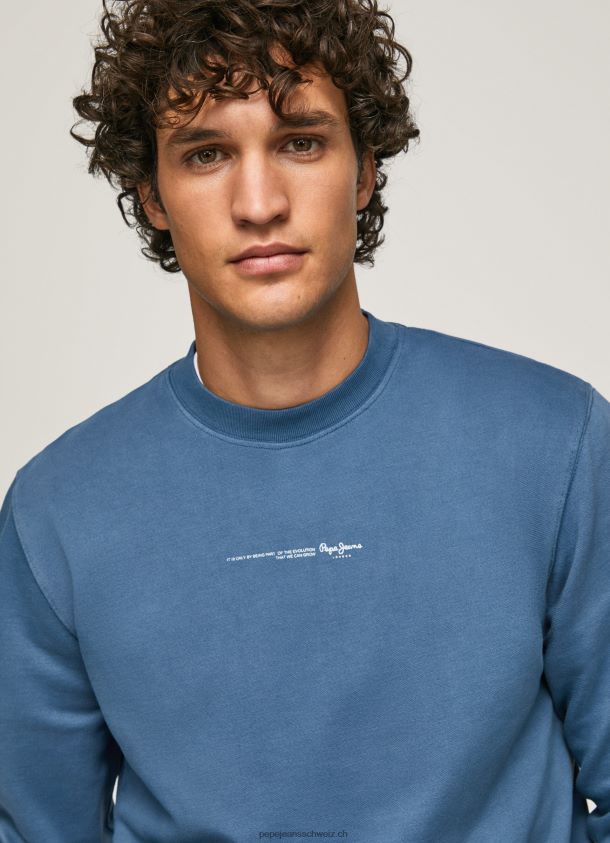 Baumwoll-Sweatshirt mit Logo-Print Männer Pepe Jeans Jarman 84XH6T907