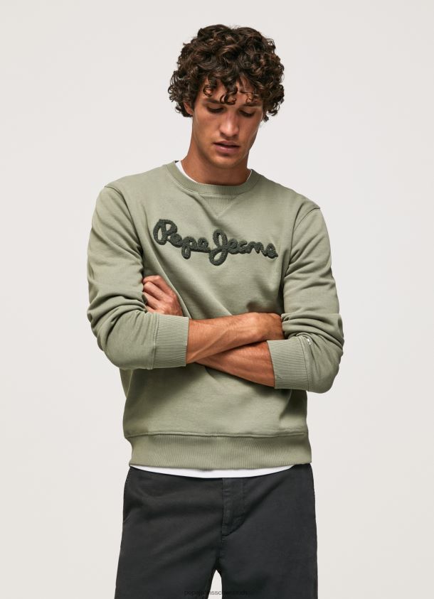 Baumwollpullover mit aufgesticktem Logo Männer Pepe Jeans Gießen 84XH6T874