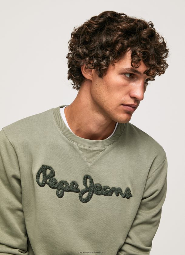 Baumwollpullover mit aufgesticktem Logo Männer Pepe Jeans Gießen 84XH6T874