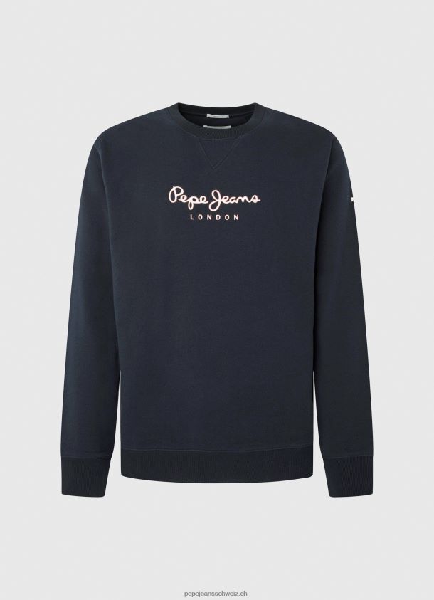 Baumwollpullover mit bedrucktem Logo Männer Pepe Jeans dulwich 84XH6T884