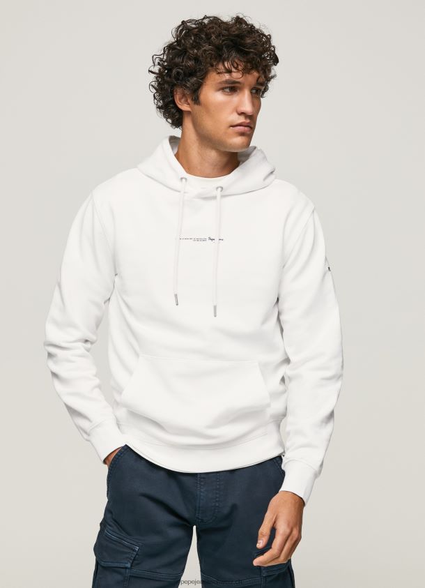 Kapuzenpullover aus Baumwolle Männer Pepe Jeans Weiss 84XH6T910