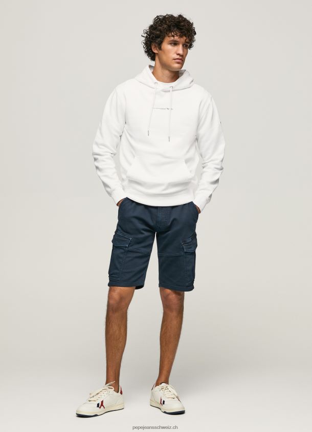 Kapuzenpullover aus Baumwolle Männer Pepe Jeans Weiss 84XH6T910