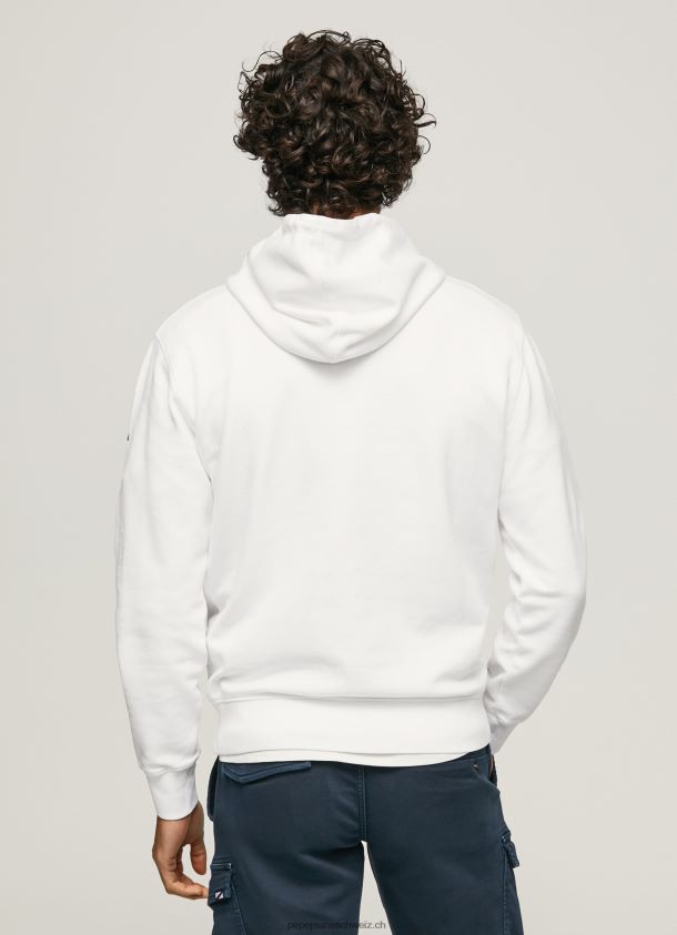 Kapuzenpullover aus Baumwolle Männer Pepe Jeans Weiss 84XH6T910
