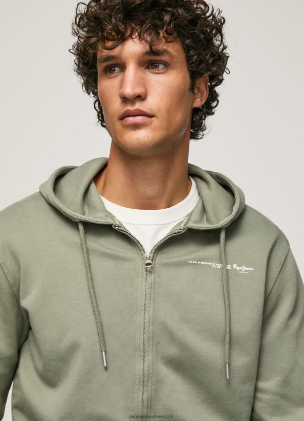 Logo-Pullover mit Reißverschluss Männer Pepe Jeans Gießen 84XH6T912