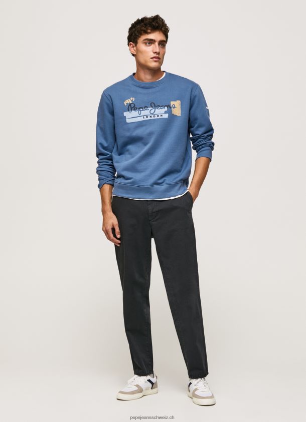 Pullover aus Baumwolle mit Rundkragen Männer Pepe Jeans ozzy 84XH6T881