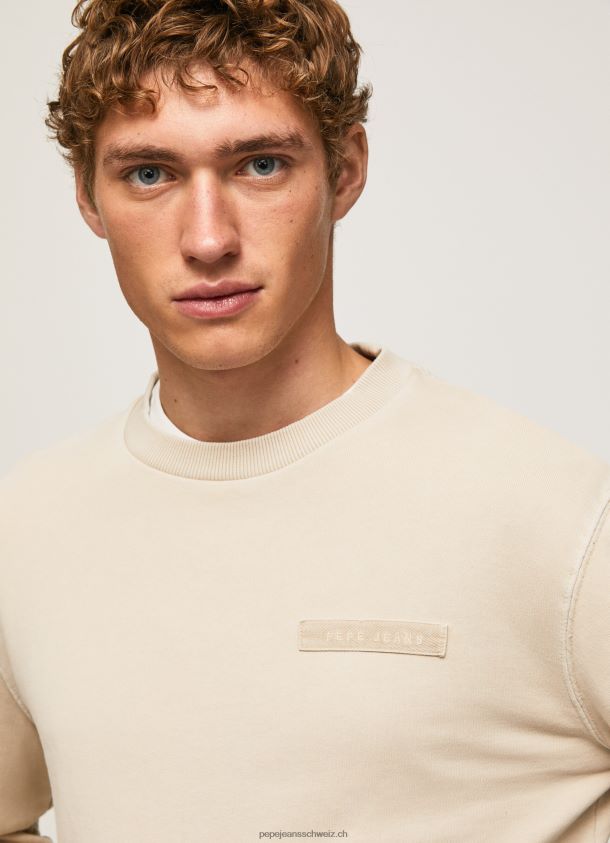 Pullover aus säuregewaschener Baumwolle Männer Pepe Jeans Malz 84XH6T886
