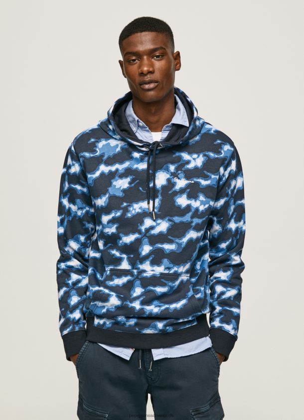 Pullover mit Camouflage-Print Männer Pepe Jeans Weiss 84XH6T879