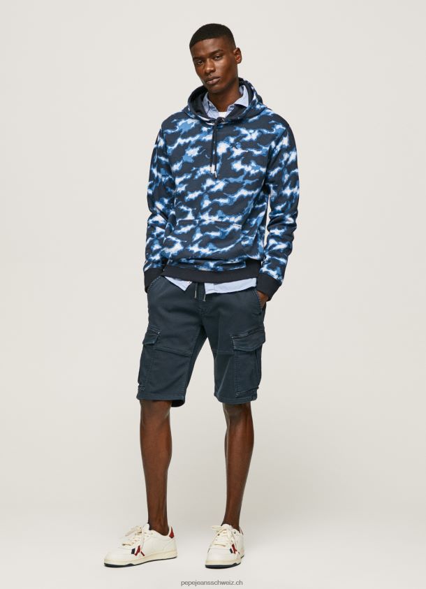 Pullover mit Camouflage-Print Männer Pepe Jeans Weiss 84XH6T879