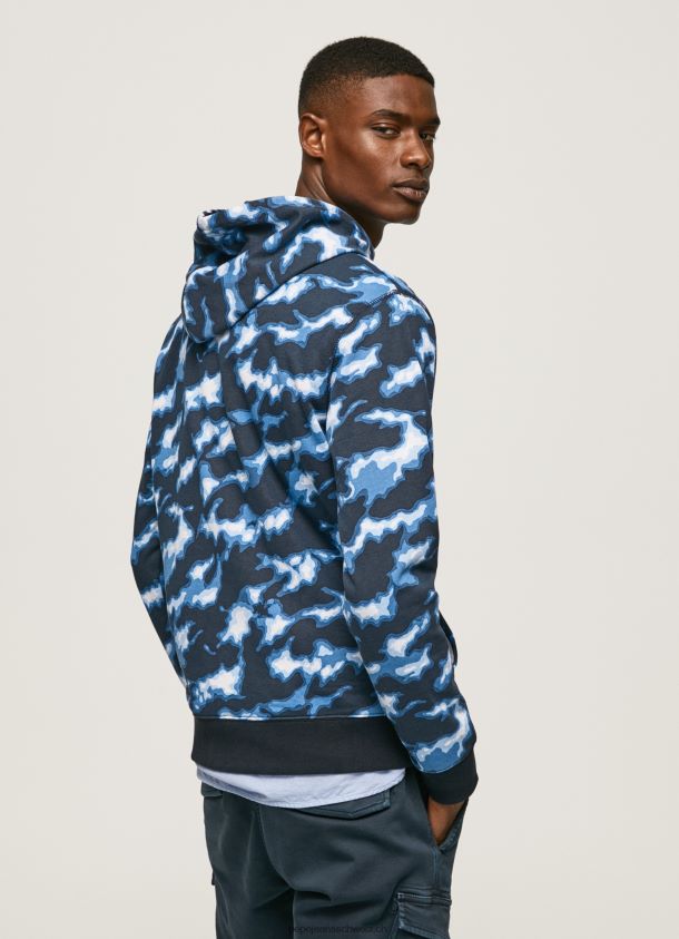 Pullover mit Camouflage-Print Männer Pepe Jeans Weiss 84XH6T879