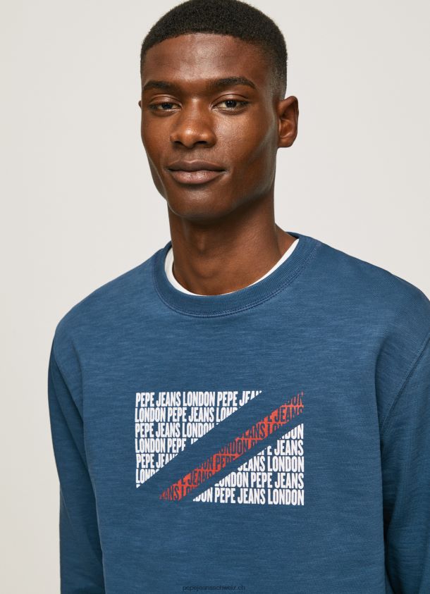 Pullover mit Flaggenlogo Männer Pepe Jeans Jarman 84XH6T891