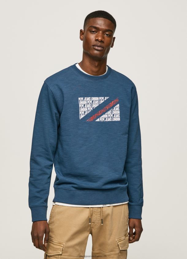 Pullover mit Flaggenlogo Männer Pepe Jeans Jarman 84XH6T891