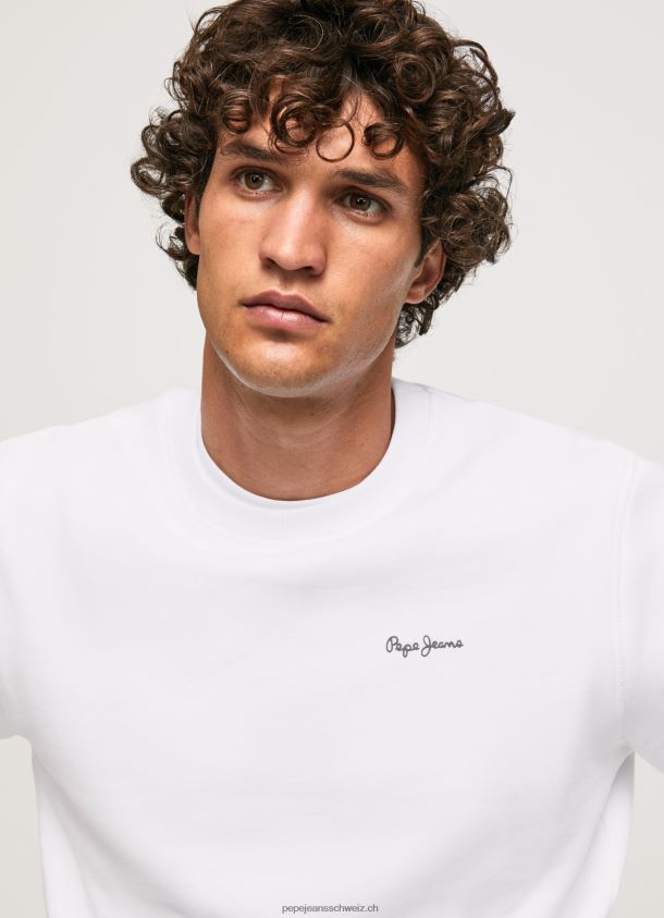 Pullover mit Fotodruck Männer Pepe Jeans Weiss 84XH6T867