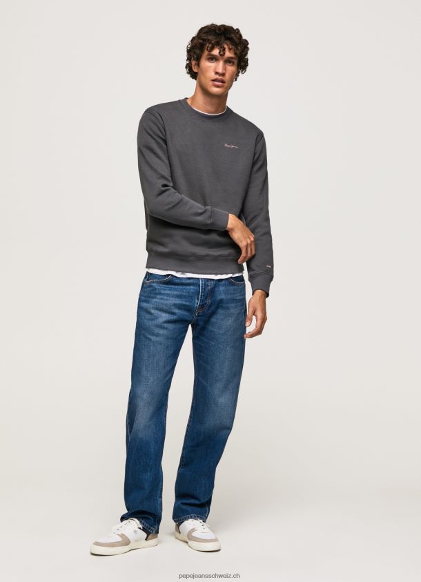 Pullover mit Fotodruck Männer Pepe Jeans schwarz gewaschen 84XH6T885