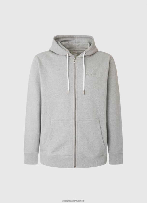 Pullover mit Logo-Print Männer Pepe Jeans grau meliert 84XH6T883