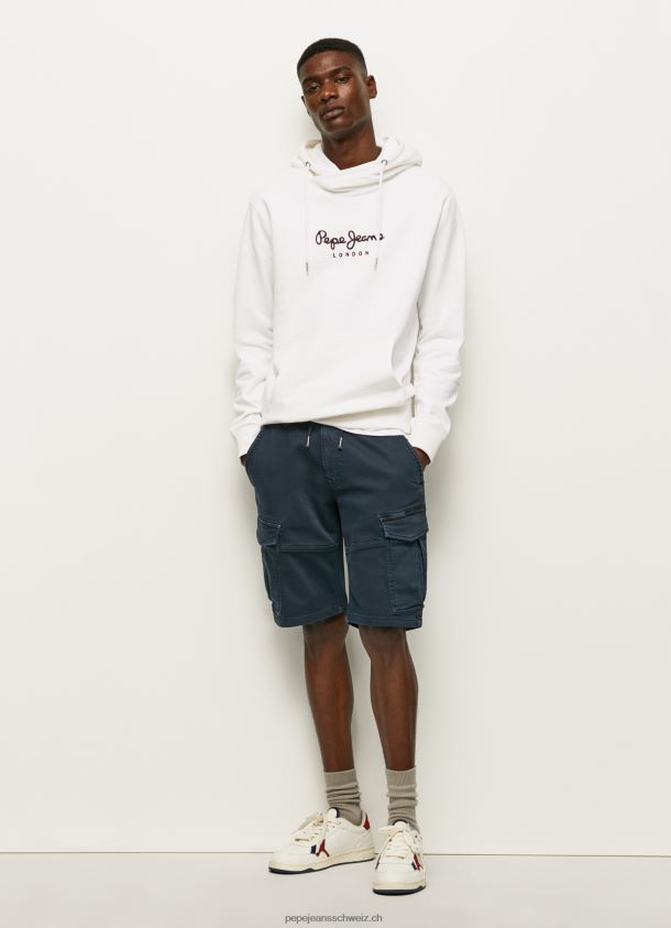 Pullover mit hochdichtem Logo Männer Pepe Jeans Weiss 84XH6T903