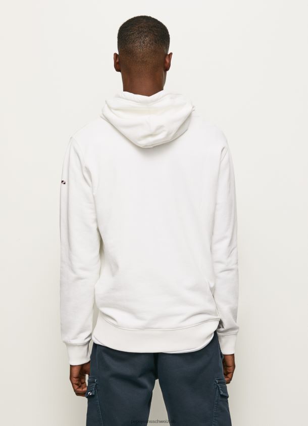 Pullover mit hochdichtem Logo Männer Pepe Jeans Weiss 84XH6T903