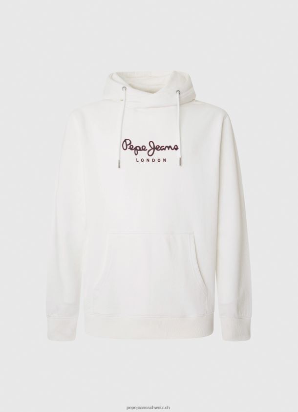 Pullover mit hochdichtem Logo Männer Pepe Jeans Weiss 84XH6T903