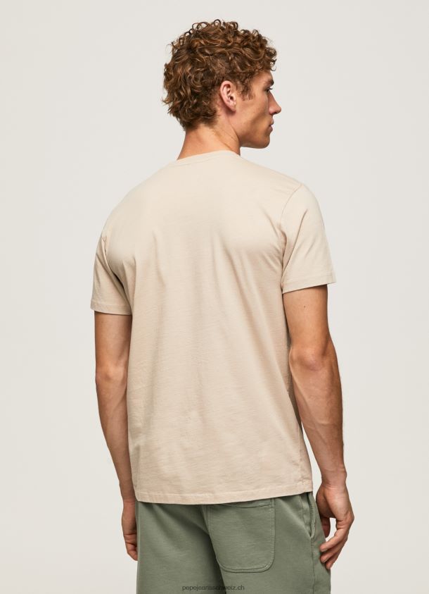 Logo-T-Shirt mit Used-Effekt Männer Pepe Jeans Malz 84XH6T962