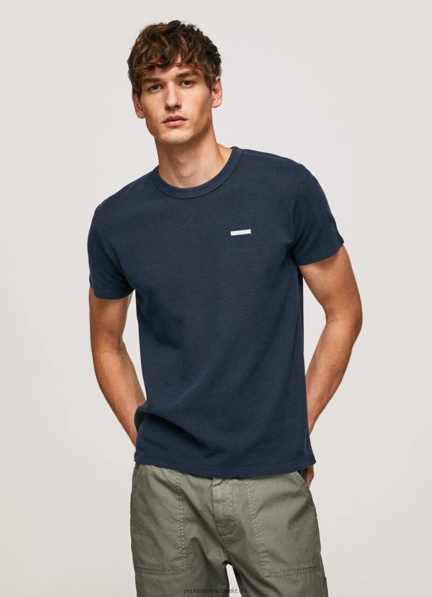 T-Shirt aus Baumwolle in Waffelstrick Männer Pepe Jeans dulwich 84XH6T959