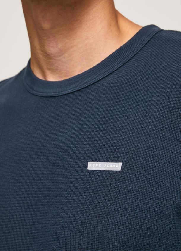 T-Shirt aus Baumwolle in Waffelstrick Männer Pepe Jeans dulwich 84XH6T959