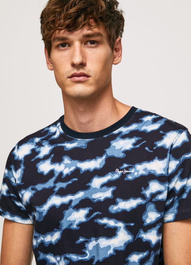 T-Shirt mit Camouflage-Print Männer Pepe Jeans ozzy 84XH6T922